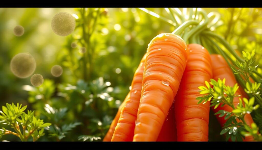 Vitamin E benefits in carrots
