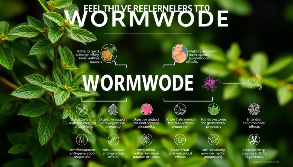 Wormwood Health Benefits Infographic