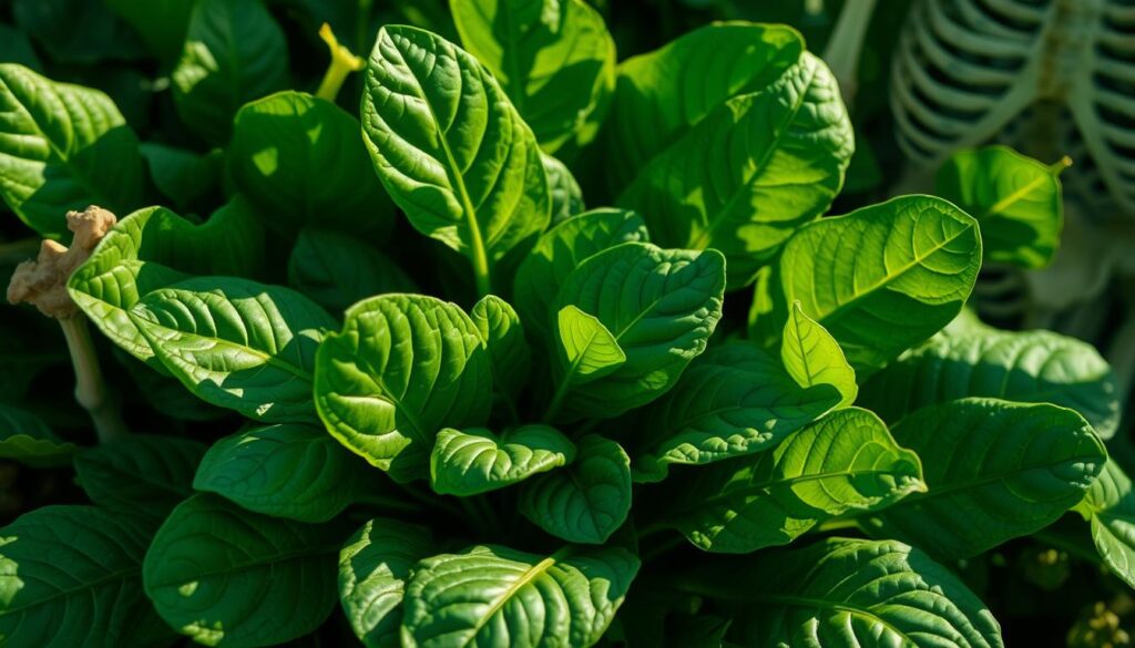 spinach advantages for bones