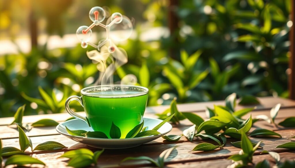 Caffeine in green tea