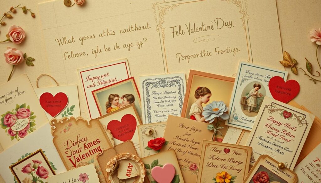 History valentine's day cards