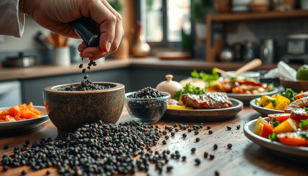 incorporate black pepper in cooking