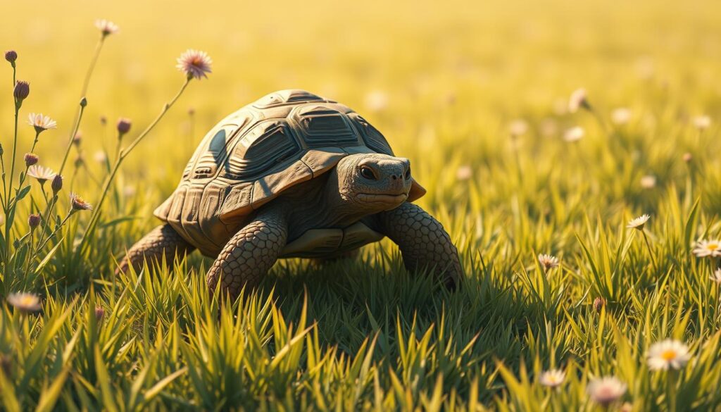 tortoise's strategy of slow and steady determination