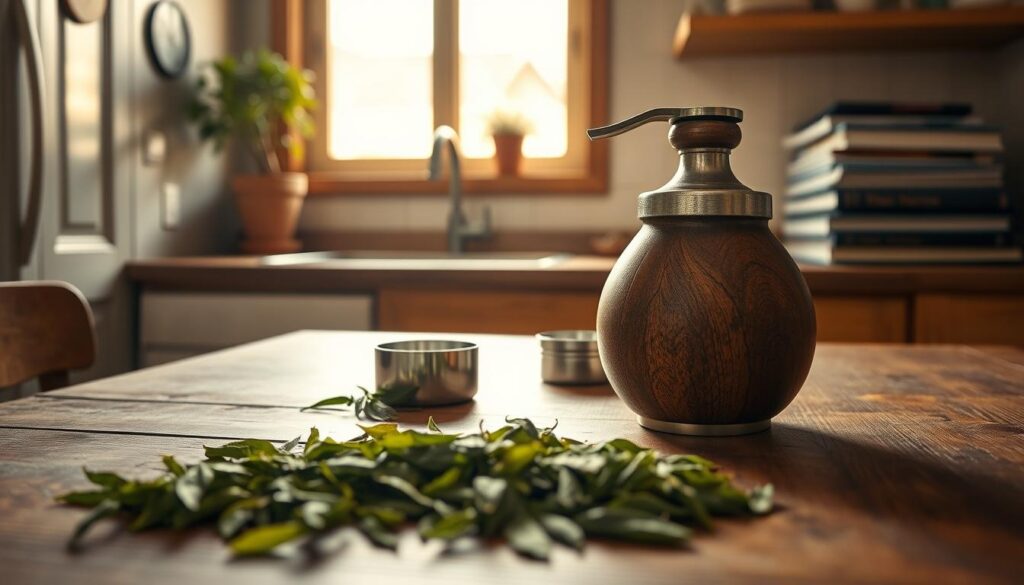 traditional yerba mate preparation